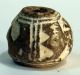Pre - Columbian Black Animal On Its Back Bead.  Guaranteed Authentic. The Americas photo 1
