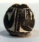 Pre - Columbian Black Animal On Its Back Bead.  Guaranteed Authentic. The Americas photo 2