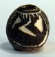 Pre - Columbian Black Animal On Its Back Bead.  Guaranteed Authentic. The Americas photo 3