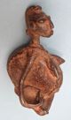 Antique Cast Bronze Dogon,  Mali Rare,  Strange Figure.  4 1/2” H Masks photo 4