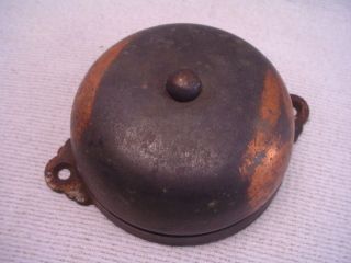 Antique Patented 1899 Victorian Brass Door Bell Ringer Only,  No Handle photo