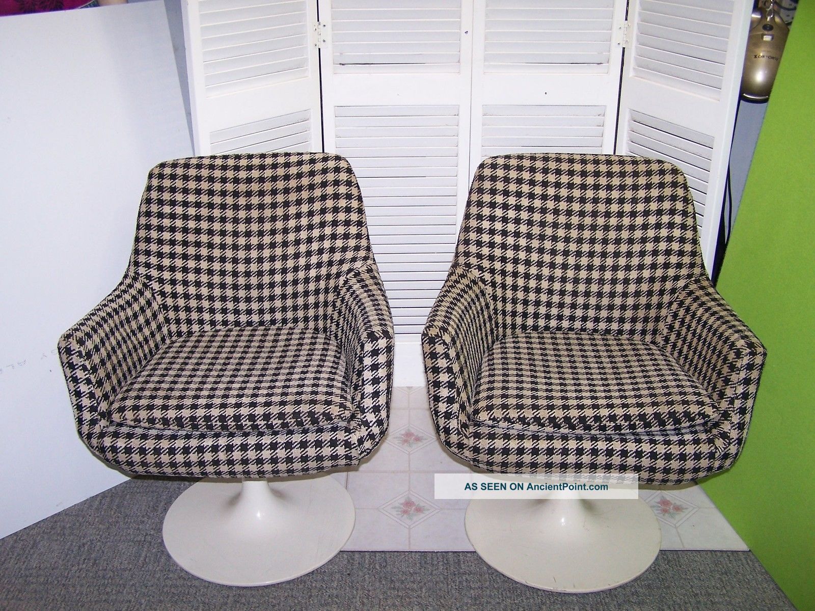 2 Vintage 1970 ' S Daystrom Furniture Boston Sarinen - Burke Style Tulip Base Chairs Post-1950 photo