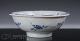 Antique Chinese Blue White Porcelain Bowl With Rolled Rim - 18c Bowls photo 2