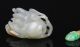 Old Chinese Carved Jade Citron Form Snuff Bottle W/ Detail Snuff Bottles photo 4
