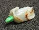 Old Chinese Carved Jade Citron Form Snuff Bottle W/ Detail Snuff Bottles photo 5
