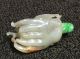 Old Chinese Carved Jade Citron Form Snuff Bottle W/ Detail Snuff Bottles photo 7