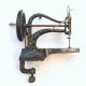 Mid C19th Miniature Sewing Machine Fitted Mahogany Case Key Paris C1860 Sewing Machines photo 2