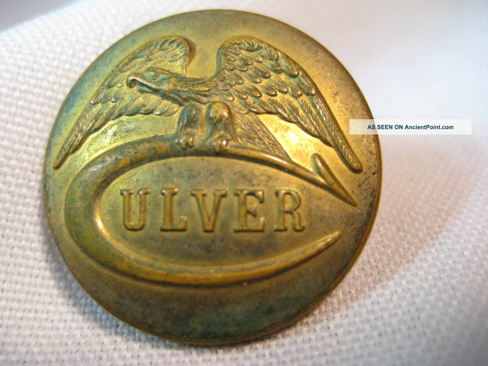 Antique Culver Military Academy Brass Button - 1 