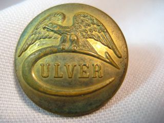 Antique Culver Military Academy Brass Button - 1 
