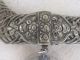 Rare Antique Ottoman Era Silver Folklore Necklace With Coin Hand Made 19th C Islamic photo 1