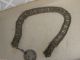 Rare Antique Ottoman Era Silver Folklore Necklace With Coin Hand Made 19th C Islamic photo 5