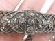 Rare Antique Ottoman Era Silver Folklore Necklace With Coin Hand Made 19th C Islamic photo 7