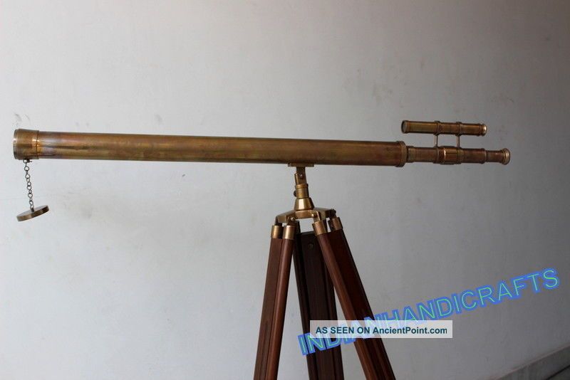 Vintage Nautical Double Barrel Telescope_antique Finish Brass Telescope Marine Telescopes photo
