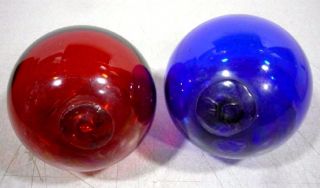 Two Hand Blown Glass Fishing Float 4 1/2 