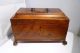 Rare Antiques 18th Century George Iii Chippendale Mahogany Tea Caddy England Boxes photo 1