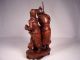 C1900 Chinese Hardwood Figural Carving W Fine Detail & Patina On Stand Other Antique Chinese Statues photo 2