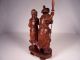 C1900 Chinese Hardwood Figural Carving W Fine Detail & Patina On Stand Other Antique Chinese Statues photo 4