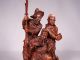 C1900 Chinese Hardwood Figural Carving W Fine Detail & Patina On Stand Other Antique Chinese Statues photo 6