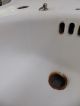 Antique Cast Iron White Porcelain Sink Vtg Bathroom Old Kohler Plumbing 1601 - 16 Plumbing photo 7