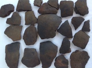 22 Sherds Of Germanic,  Handmade,  Anglo Saxon Pottery,  Uk Finds. photo