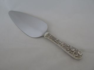Kirk Sterling Repousse Pastry Server photo