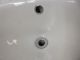 Antique Cast Iron White Porcelain Sink Bathroom Lavatory Old Vtg Plumbing 923 - 16 Plumbing photo 3
