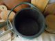 Primitive Firkin Wooden Bucket 4 Finger Band Robin ' S Egg Blue Cupboard Hue Primitives photo 5