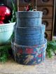 Antique Tin Measure With Old Photo Print Horse And Sleigh Primitive Christmas Primitives photo 11