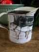 Antique Tin Measure With Old Photo Print Horse And Sleigh Primitive Christmas Primitives photo 2