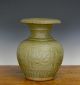Large Old Chinese Ming Celadon Longquan Floral Body Porcelain Vase Vases photo 1