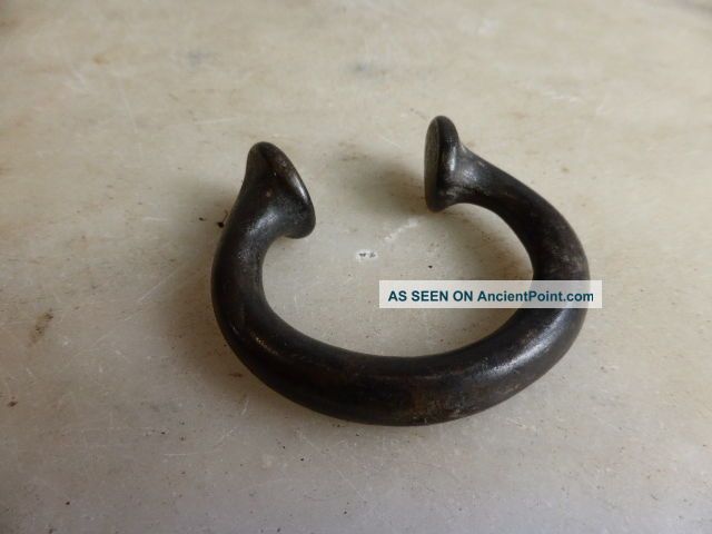 Antique Bronze Manilla Or Slave Bracelet (no 2) Other African Antiques photo