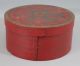 Antique England Primitive Folk Art Red & Blue Paint Pantry Box & Measure Primitives photo 2