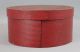 Antique England Primitive Folk Art Red & Blue Paint Pantry Box & Measure Primitives photo 3