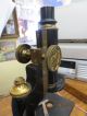 Antique 1909 Spencer Microscope/4 Lenses/slids Dove Tailed Wooden Case/mint Microscopes & Lab Equipment photo 3