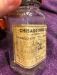 3 Apothecary Jars - 2 Glovers,  1 Chisago Drug Co Bottles & Jars photo 8