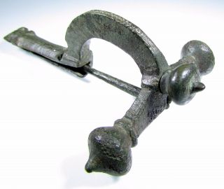 Very Rare Roman Bronze Legionary Crossbow Brooch/fibula - 731 photo
