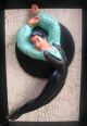 Vtg 1954 Universal Statuary Co Ballet Dancer Chalkware 3d Wall Hanging Mid-Century Modernism photo 4