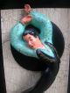 Vtg 1954 Universal Statuary Co Ballet Dancer Chalkware 3d Wall Hanging Mid-Century Modernism photo 5