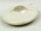 Antique Meiji Satsuma Button Meandering Stream & Butterflies & Bamboo1 & 3/16 