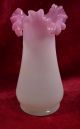 Antique Victorian Cased Pink White Bristol Glass 8 1/4 