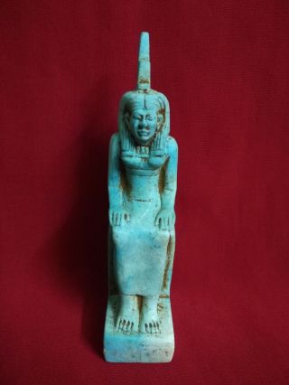 Ancient Egyptian Statue Of Setting Isis (380–362 Bc) photo