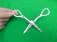 Antique Edwardian All Silver Scissors London 1906 Wakely & Wheeler Other Antique Sterling Silver photo 1