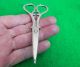 Antique Edwardian All Silver Scissors London 1906 Wakely & Wheeler Other Antique Sterling Silver photo 3