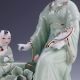 Chinese Famille Rose Porcelain Hand Painted Gril Statue D822 Other Antique Chinese Statues photo 2