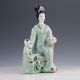 Chinese Famille Rose Porcelain Hand Painted Gril Statue D822 Other Antique Chinese Statues photo 3