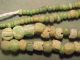 String Of Roman Green Coloured Glass Beads Circa 100 - 400 A.  D. Roman photo 1