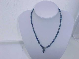 String Roman Dark Blue Coloured Glass Beads Circa 100 - 400 A.  D. photo