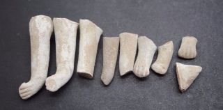 Group Of Indus Valley Fertility Idol Arms From The Harappa Culture 3300 - 1200 Bc photo