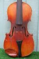 Interesting 19thc Violin With Burr Birds Eye Maple Back Of French Origin C1900 String photo 1