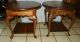 Round Solid Oak End Tables Side Tables (jlc - T439) Post-1950 photo 2